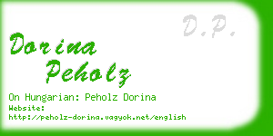 dorina peholz business card